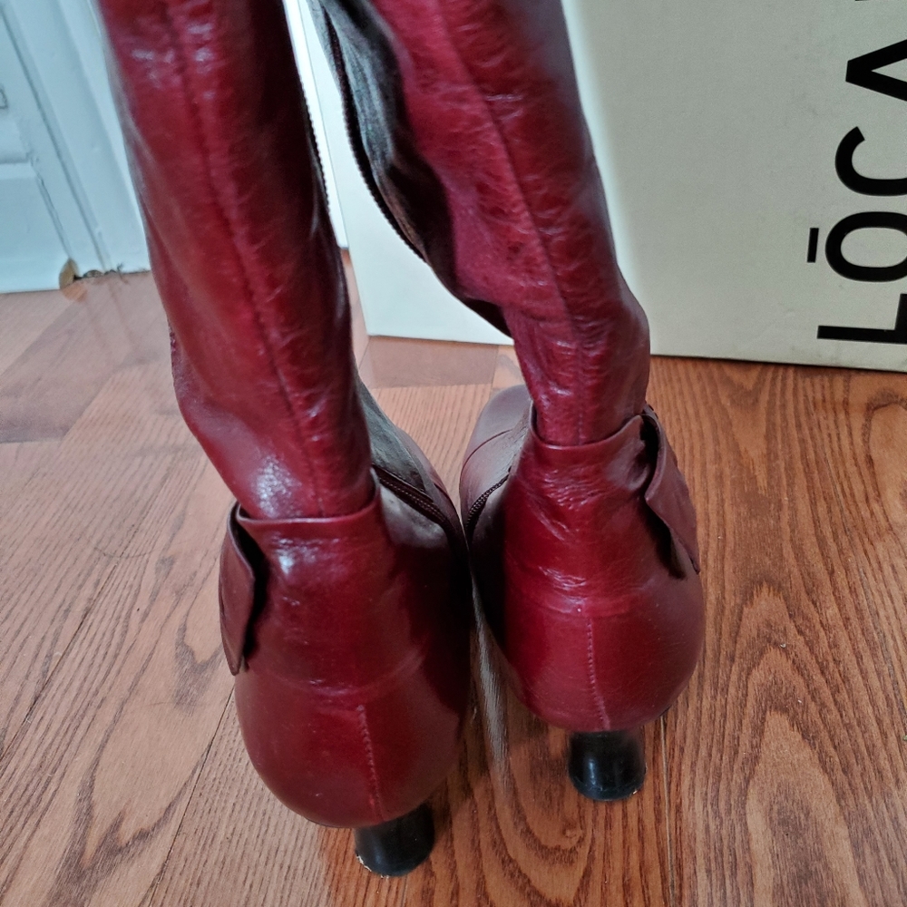 ✨Make me an offer✨ Leather Boots with Spool Heel - Picture 7 of 9